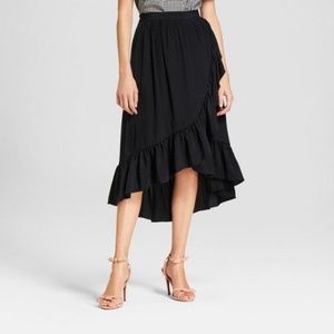 Target Black Ruffle Skirt